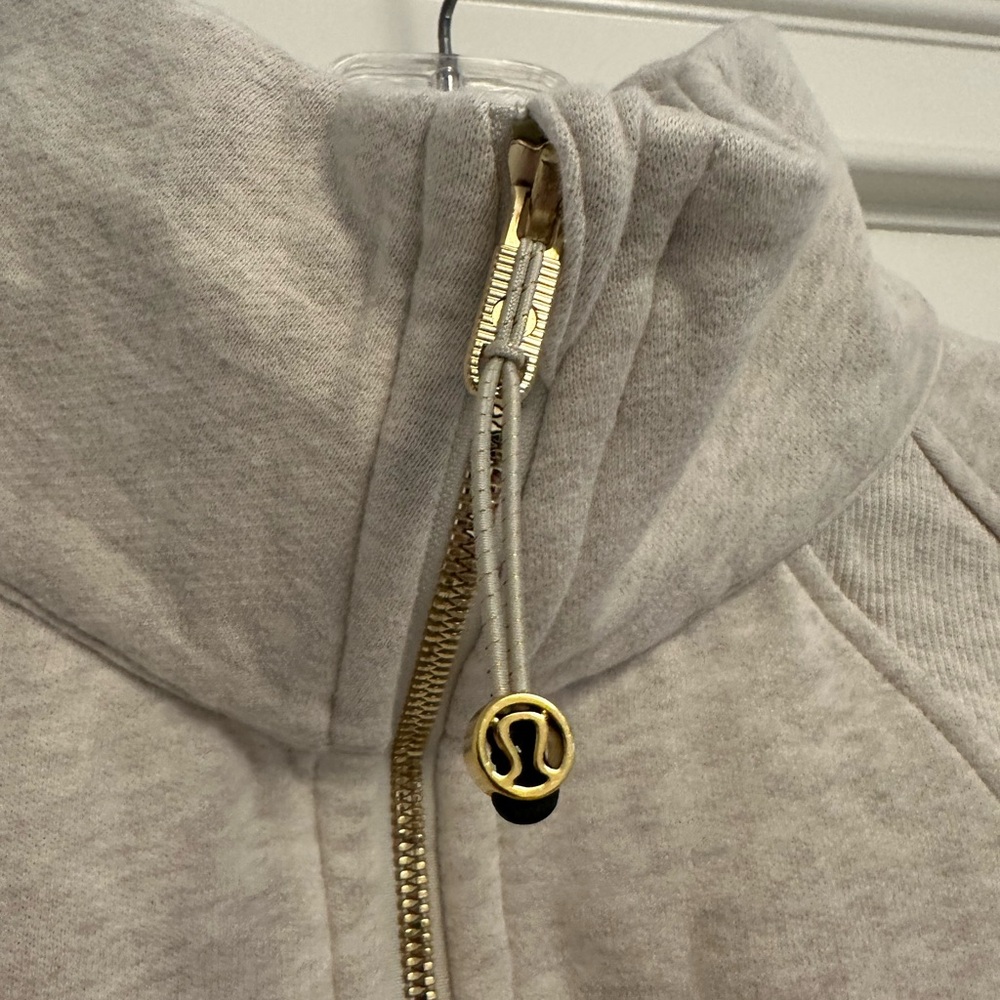 Lululemon oatmeal color half zip Sweatshirt - Picture 2 of 8
